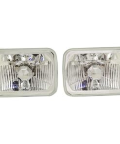 JC Whitney STYU9702CHL4 Headlights Set of 2 for 88-93 Dodge B150/B250/B350 Base