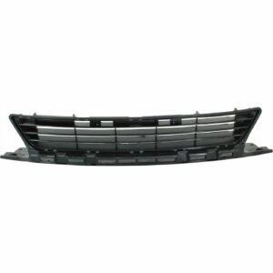 Bumper Grille, Center, Black Textured, Aluminum for 2009-2011 Honda Civic Coupe