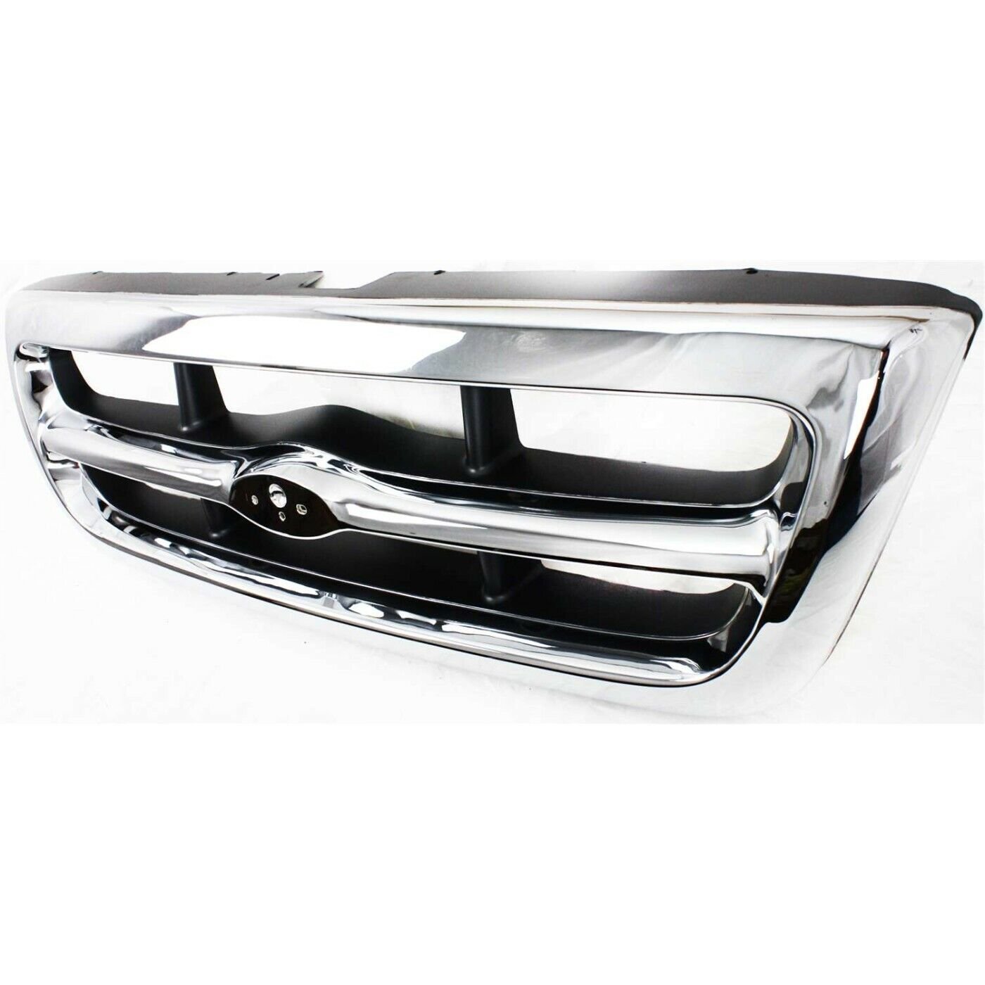 Grille Assembly chrome shell painted gray insert for 1998-2000 Ford Ranger XLT