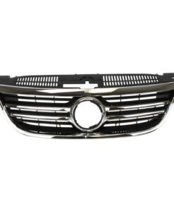 Grille for 2009-2011 Volkswagen Tiguan Chrome Shell w/ Black Insert Plastic