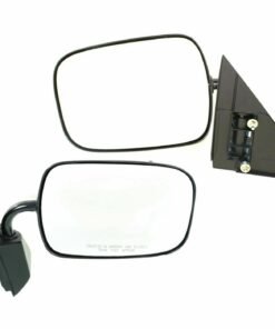 Set of 2 Stainless Steel Manual Side View Mirrors for Chevy & GMC Pickup Truck