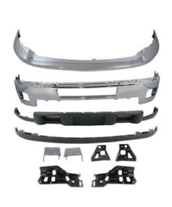 Chrome Steel Bumper w/ Bracket Kit for 2011-2014 Chevy Silverado 2500HD / 3500HD