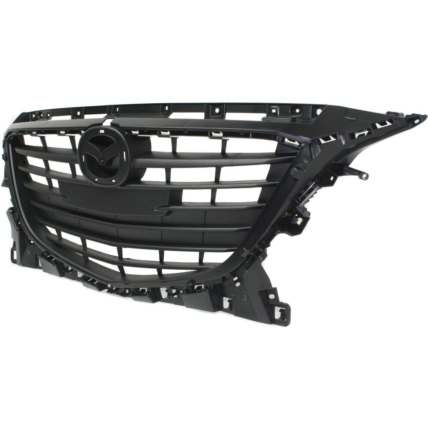 Grille Assembly MA1200197 BJS750712 textured black for 2014-2016 Mazda 3 / Sport