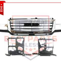 NEW Grille Assembly w/ Headlight Brackets for 2003-2007 GMC Sierra 2500HD & 3500