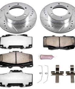 Powerstop K1233-36 Front Brake Disc and Pad Kit for 95-03 Toyota Tacoma Base 4WD