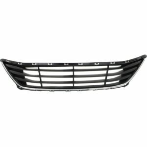 NEW Center Textured Gray Plastic Bumper Grille for 2014-2016 Hyundai Elantra