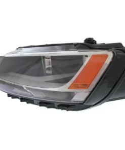 Headlight halogen left CAPA for 11-14 Volkswagen Jetta S, SE, SEL, TDI, Sedan