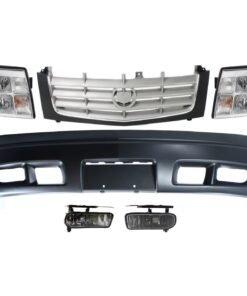 Front Bumper Cover, Grille, Lights Kit for 2002 Cadillac Escalade EXT Base, Base