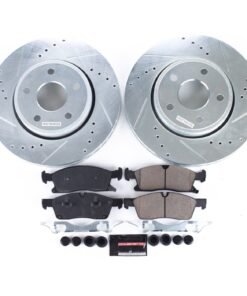 Powerstop K5951 Front Brake Disc and Pad Kit 2-wheel set for 11-17 Dodge Durango