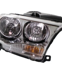 Headlight halogen chrome right side CAPA for 2011-2013 Dodge Durango Crew, SXT