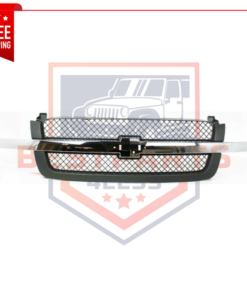 Grille, Gray Chrome Bar w/o Body Cladding for 03-06 Chevy Avalanche & Silverado