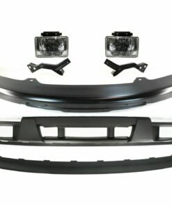 Front Bumper Kit w/ Cover, Lower Valance & Fog Lights for 04-12 Colorado/Canyon