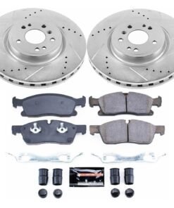 Powerstop K6897 Brake Disc and Pad Kit front for 2012-2015 Mercedes ML350