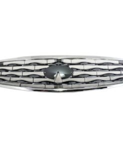 Grille for 2009-2011 Infiniti FX35 FX50 Chrome Shell w/ Gray Insert Plastic