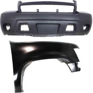 Front Bumper Cover & Fender Kit 2pc right CAPA for 07-14 Chevrolet Tahoe LS, LT