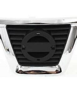 Center Grille chrome shell w/ black insert plastic for 2008-2010 Nissan Rogue