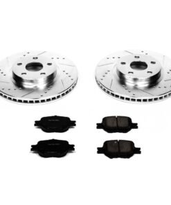 Powerstop K2313 Front Brake Discs And Pad Kit 10.83 in. for 2005-2010 Scion tC