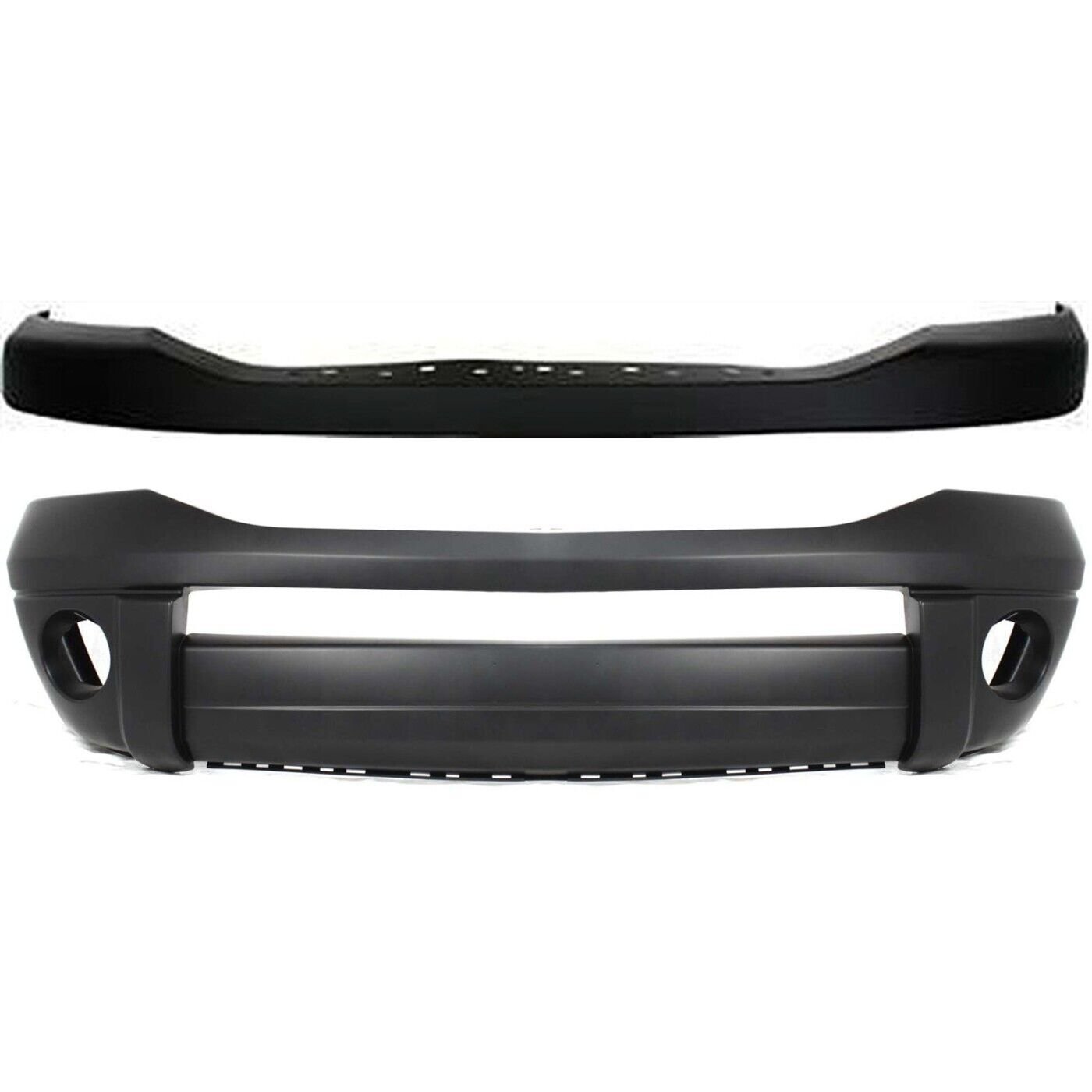 Front Bumper Cover Set of 2 pc upper lower for 2006-2008 Dodge Ram 1500