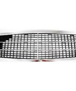 New Grille plastic chrome shell w/gray insert for 1994-1997 Mercedes C280 Base