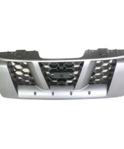 Grille for 2005-2008 Nissan Xterra Silver Shell w/ Gray Insert Plastic