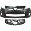 Front Primed Bumper Cover Kit w/ Grille for 2010-2011 Toyota Prius - CAPA