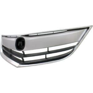 NEW Grille, Chrome Shell w/ Black Insert Plastic for 2013-2015 Acura ILX