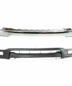 Bundle Prerunner Front Bumper Chrome Face Bar Valance 2 for 2001-2004 Tacoma 4WD