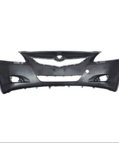 Front Primed Bumper Cover w/ Fog Light Holes for 2007-2012 Toyota Yaris, Sedan