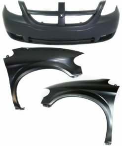 NEW Front Bumper Cover Kit w/ Fenders for 2005-2007 Dodge Grand Caravan
