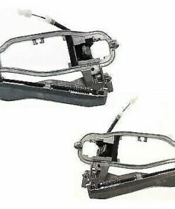 NEW Set of 2 Front Exterior Door Handles, Natural Metal for 2000-2006 BMW X5