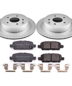 Powerstop CRK6761 Brake Disc and Pad Kit rear ceramic for 2011-2017 Nissan Leaf