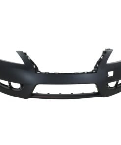 New Bumper Cover front primed w/ fog lamp holes CAPA for 13-15 Nissan Sentra