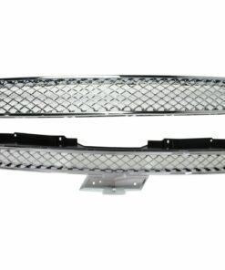 NEW Grille, Set of 2 Upper & Lower, Chrome Plastic for 2007-2014 Chevy Tahoe