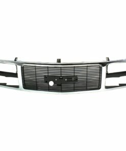 Grille, Chrome Shell w/ Black Insert & Dual Headlights for 88-93 GMC C/K Pickup