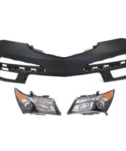 New Bumper Cover with Headlights kit 3 pieces for 2010-2013 Acura MDX