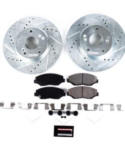 Powerstop K1043 Brake Disc and Pad Kit front for 2006-2012 Honda Accord LX