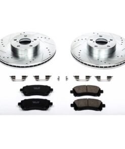 Powerstop K2369 Front Brake Disc and Pad Kit for 2002 Subaru Impreza WRX