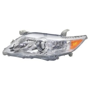 Headlight halogen left side CAPA for 2010-2011 Toyota Camry Base, LE, SE, XLE