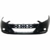Front Primed Bumper Cover Facial w/o Tow Hook Holes for 2013-2016 Dodge Dart