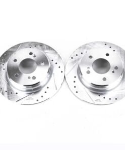 Powerstop EBR238XPR Brake Disc rear 5 lugs for 2001-2004 Mercedes SLK320