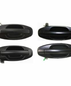Exterior Door Handles, Textured Black, Set of 4 for 2001-2006 Hyundai Santa Fe