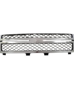 Grille chrome shell w/ black insert for 2011-2014 Chevrolet Silverado 2500 HD