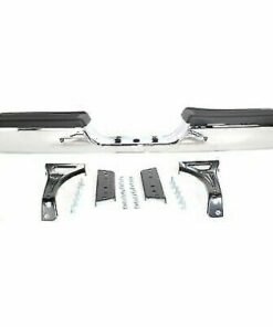 Rear Step Bumper Assembly for 1994-2002 Dodge Ram 1500/2500/3500, Chrome, Steel