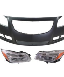 New Front Bumper Covers & Headlights kit 3 pieces for 2012-2013 Buick Regal Base