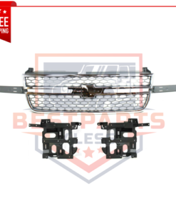 Grille Assembly w/ RH & LH Headlight Housing for 2003-2007 Chevrolet Silverado