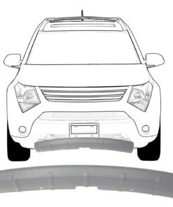 Bumper Grille 7176278J02 primed plastic for 2007-2008 Suzuki XL-7 Base