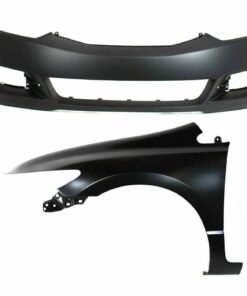 NEW Front Bumper Cover 2-piece Kit, CAPA for 2009-2011 Honda Civic 2-Door Coupe