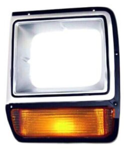 Sherman 327-95BL Headlight Bezel Left Side for 1986-1990 Dodge Ramcharger
