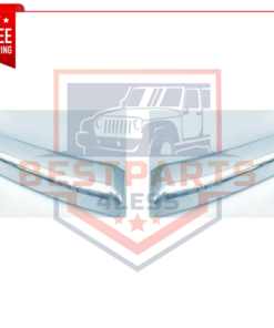 NEW Set of 2 Front Chrome Steel Bumper End Caps for 1998-2000 Toyota Tacoma 4WD