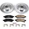 Powerstop K4657-36 Front Brake Disc and Pad Kit for 2008-2017 Buick Enclave